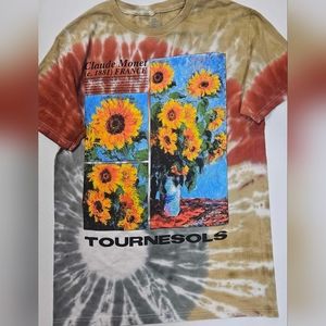 CLAUDE MONET Mens Graphic  "Tournesols" TShirt Art to Wear‎ MediumTee S…